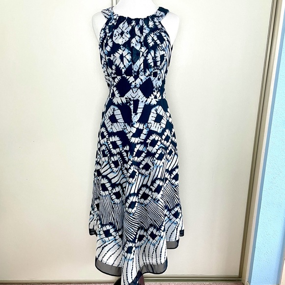 Gabby Skye Dresses & Skirts - Gabby Skye Asymmetrical Tie Dye Midi Dress, Size 6